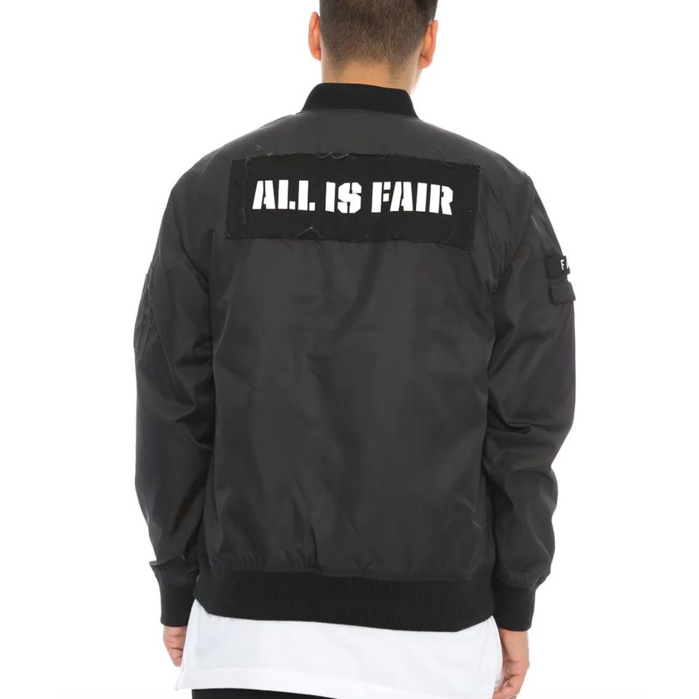 FAIRPLAY BRAEDEN BOMBER JACKET BLACK "NWT"